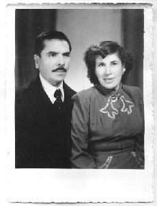 Old photo of Amalia's Father and Mother